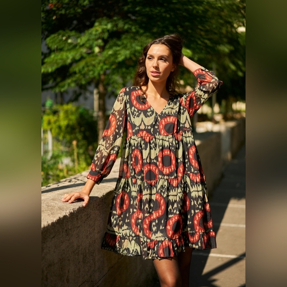 Judy Printed Dress - Picture 1 of 3